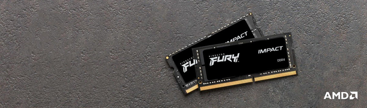 Memoria ram DDR4 16GB Kingston - 3200mhz - pc4 - 25600 - fury impact - cl20 - 1.2v - sodimm
