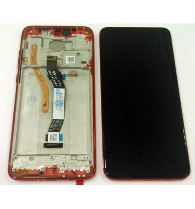 Pantalla lcd para Xiaomi Redmi Note 8 Pro mas tactil negro mas marco rojo calidad premium