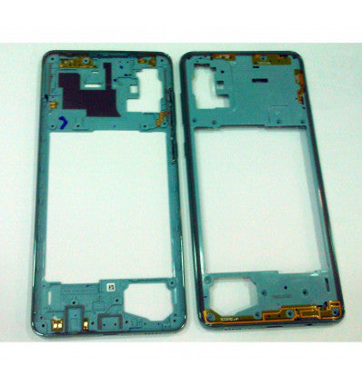 Carcasa central o marco azul para Samsung Galaxy A71 A715F A715 calidad premium