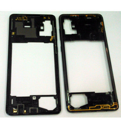 Carcasa central o marco negro para Samsung Galaxy A71 A715F A715 calidad premium