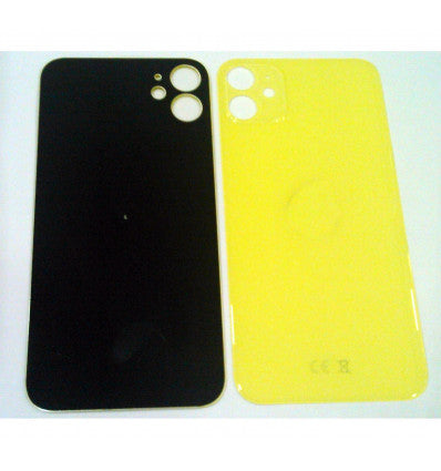 Tapa trasera o tapa bateria amarilla facil instalacion para Iphone 11 A2111 A2221 A2223