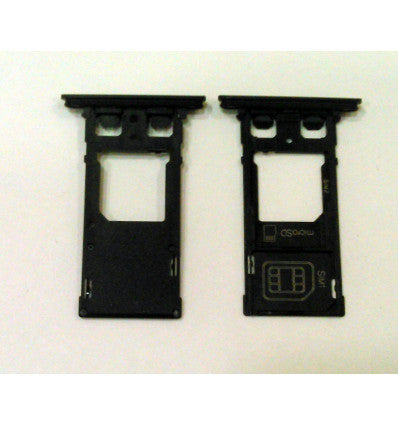 Soporte o bandeja sim negra para Sony Xperia XZ2 Compact H8324 H8314 calidad premium