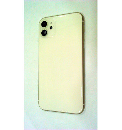 Carcasa central o marco blanco para  IPhone 11 A2111 A2221 A2223 mas tapa trasera o tapa bateria blanca