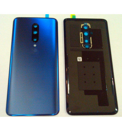 Tapa trasera o tapa bateria azul marino para Oneplus 7 Pro mas cubierta camara