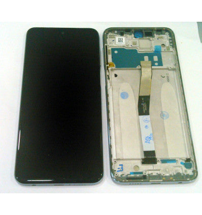 Pantalla lcd para Xiaomi Redmi Note 9S mas tactil negro mas marco gris calidad premium