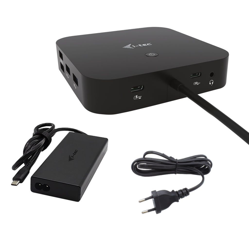 Docking station con adaptador de corriente universal i - tec USB - c HDMI dp con de corriente 100 w