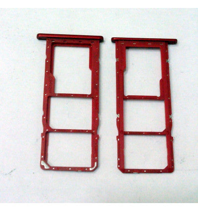 Soporte dual sim rojo para Motorola Moto G8 Calidad Premium