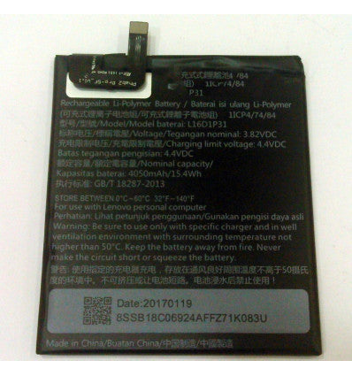 Batería para Lenovo Phab 2 Pro  L16D1P31 4050mAh calidad Premium
