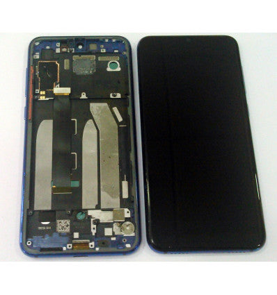 Xiaomi Mi 9 SE MI9 SE pantalla lcd + tactil negro + marco azul oscuro compatible