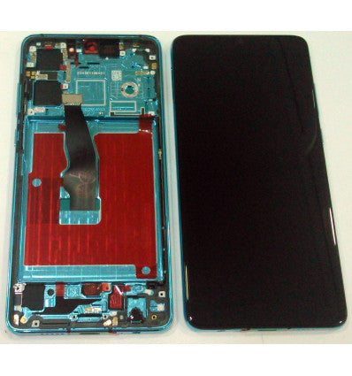 Pantalla lcd para Huawei P30 + tactil negro + marco Azul celeste compatible