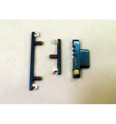 Set 3 botones azules para Oneplus 8 Calidad Premium