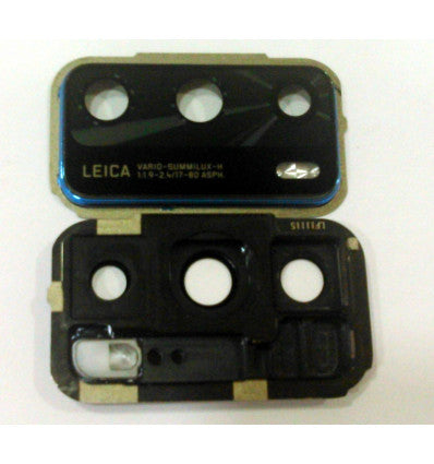 Cubierta camara azul para Huawei P40 calidad premium