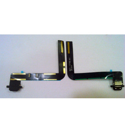 Flex puerto carga negro para Ipad 7 10.2 2019 A2200 A2198 A2197 Calidad premium