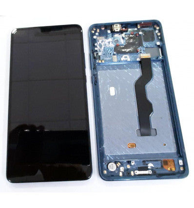 Pantalla lcd para Huawei Mate 20X 20 X Mate20X EVR-L29 mas táctil negro mas marco azul compatible