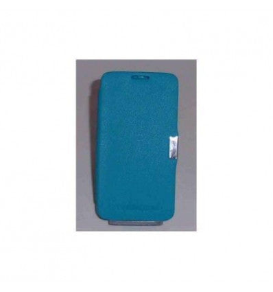 BQ Aquaris 4.5 Flip cover con iman carcasa Azul celeste