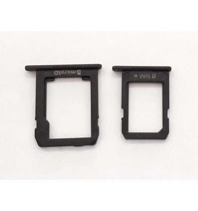 Set soporte o bandeja sim y sd negros para Samsung Galaxy Tab S2 9.7 T810 T815 T813N T819N calidad premium