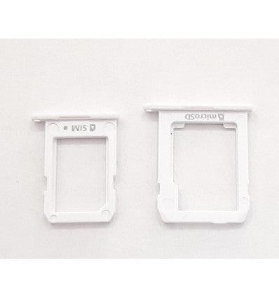Set soporte o bandeja sim y sd blanca para Samsung Galaxy Tab S2 9.7 T810 T815 T813N T819N calidad premium