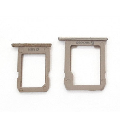 Set soporte o bandeja sim y sd dorado para Samsung Galaxy Tab S2 9.7 T810 T815 T813N T819N calidad premium