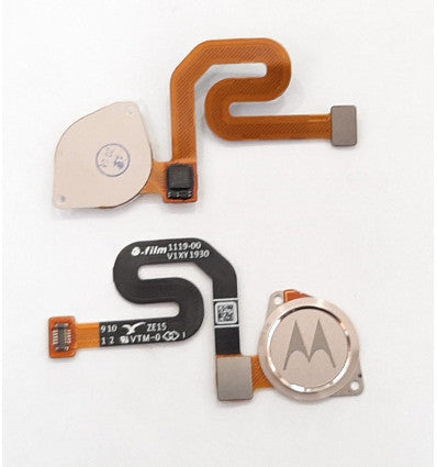 Flex boton home dorado para Motorola Moto G7 Play XT1952 XT1952-1 XT1952DL calidad premium