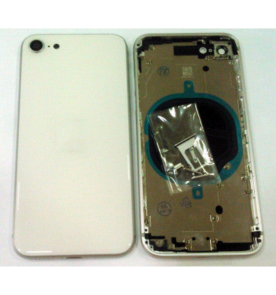 Carcasa central o marco blanco para IPhone SE 2020 mas tapa trasera o tapa bateria A2275 A2296 A2298