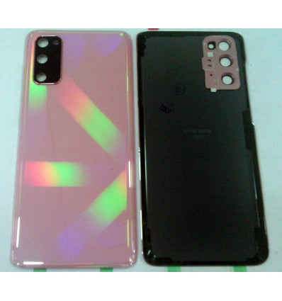 Tapa trasera o tapa bateria rosa para Samsung Galaxy S20 SM-G980F mas cubierta camara