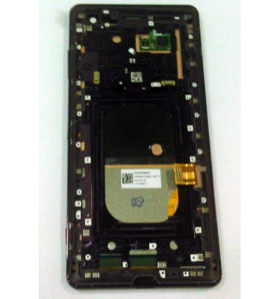 Pantalla lcd para Sony Xperia XZ3 H8416 H9436 H9493 mas tactil negro mas marco purpura calidad premium