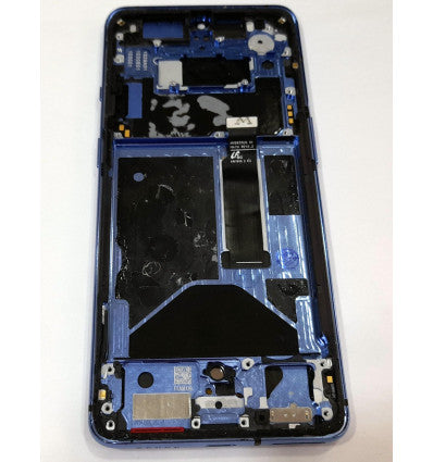 Pantalla lcd para Oneplus 7T mas tactil negro mas marco azul calidad premium