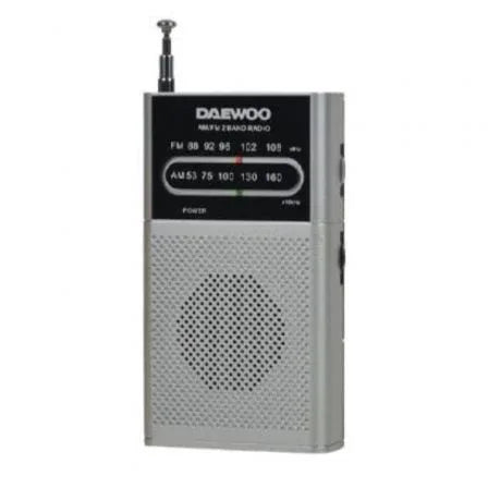 Radio Portátil Daewoo DW1027/ Plata - PixelPlaza