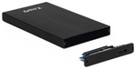 Caja externa TooQ tqe - 2527b para HDD - SSD 2.5 pulgadas 9.5mm SATA USB 3.0 negra