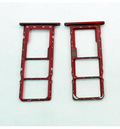 Soporte o bandeja dual sim roja para Motorola Moto E6S calidad premium