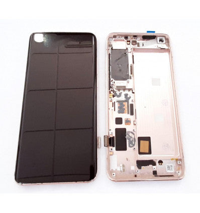 Pantalla lcd para Xiaomi Mi 10 5G / Xiaomi Mi 10 Pro 5G mas tactil negro mas marco dorado calidad premium