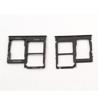 Soporte o bandeja dual sim negra para Samsung Galaxy A41 A415F calidad premium