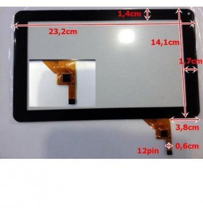 Pantalla Táctil repuesto tablet china 9" Modelo 2