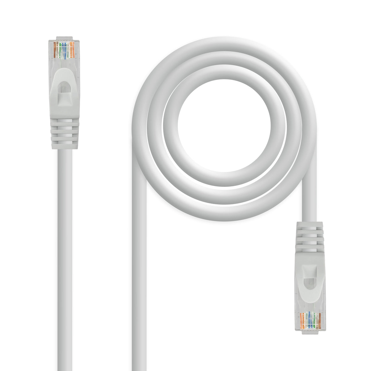 Cable de Red RJ45 UTP Nanocable 10.20.1803 Cat.6A/ 3m/ Gris