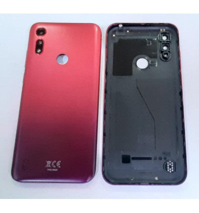 Tapa trasera o tapa bateria roja para Motorola Moto E6S mas cubierta camara