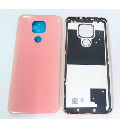 Tapa trasera o tapa bateria rosa para Motorola Moto G9 Play