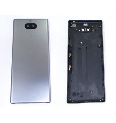 Tapa trasera o tapa bateria plata para Sony Xperia 10 Plus XA3 Ultra