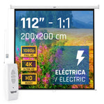Iggual Pantalla eléctrica 4:3 112 200x200 cm