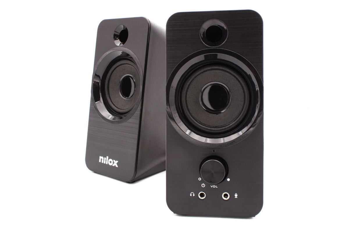 Altavoces pc nilox 2.0 6w negro