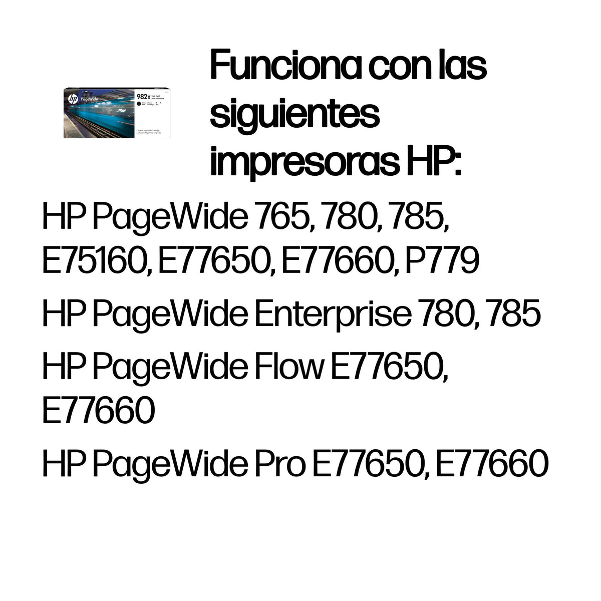 Toner Hp pagewide 982x alta capacidad negro