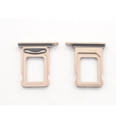 Soporte o bandeja dual sim dorada para IPhone 12 Pro A2407 A2341 A2406 A2408 IPhone 12 Pro Max A2342 A2410 A2411 A2