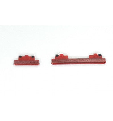Set 2 botones rojos para Samsung Galaxy S20 FE 4G SM-G780B G780B G780 calidad premium