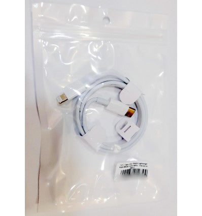 Cable USB 1 metro tipo C a a lightning color blanco