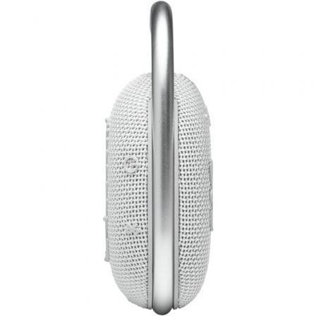 Altavoz con Bluetooth JBL Clip 4/ 5W/ 1.0/ Blanco - PixelPlaza