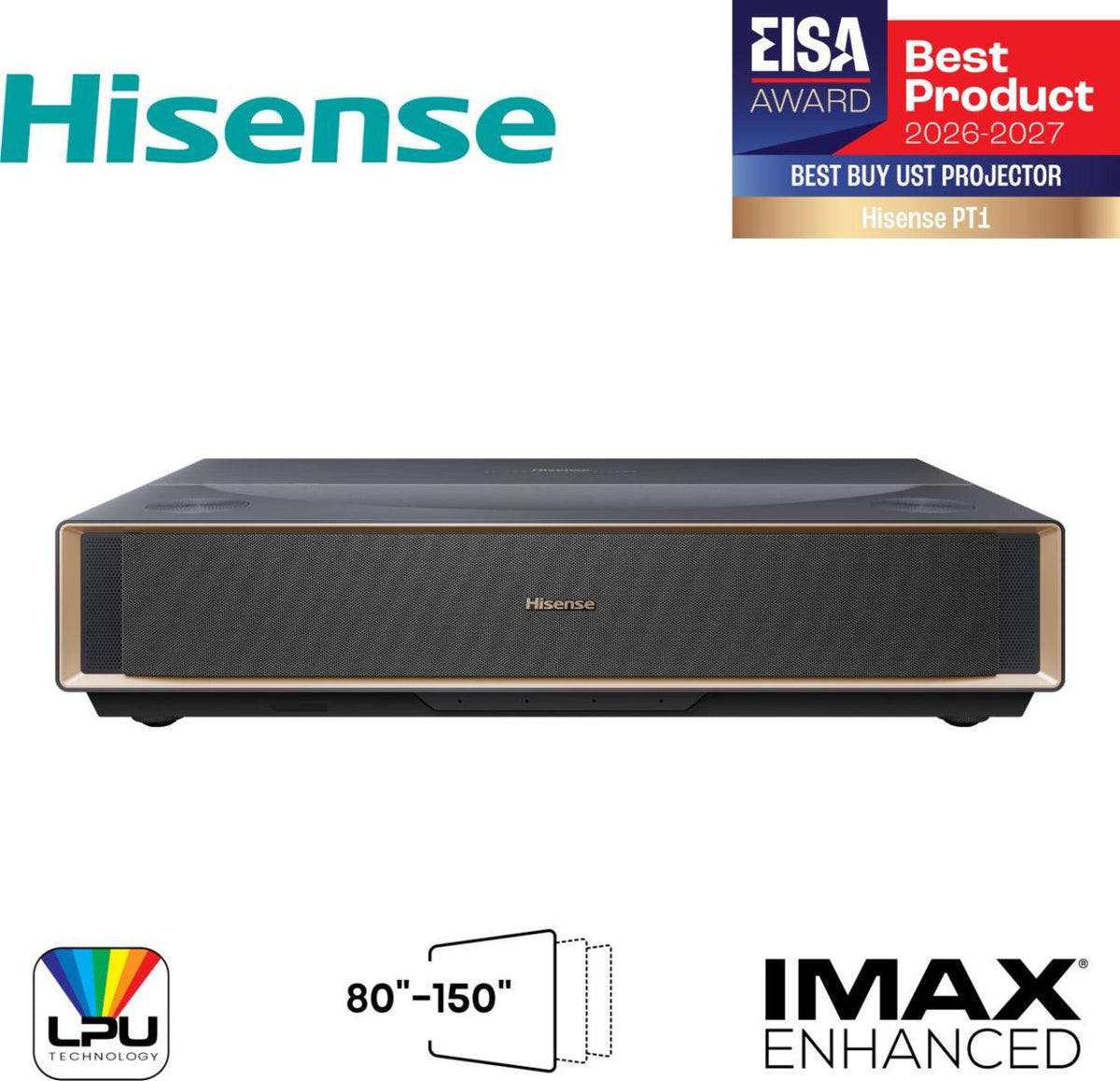 Proyector Hisense PT1 TriChroma 4K Smart Láser UHD Tiro Ultracorto