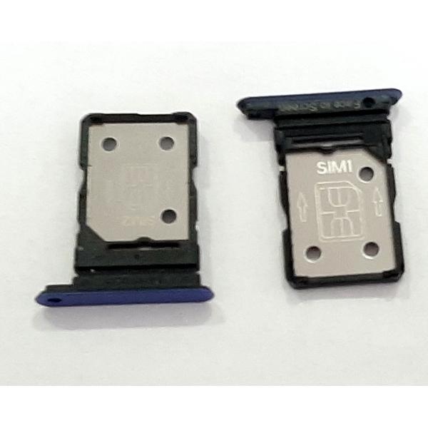 Soporte o bandeja dual sim azul para Oppo Realme X50 RMX2051 calidad premium