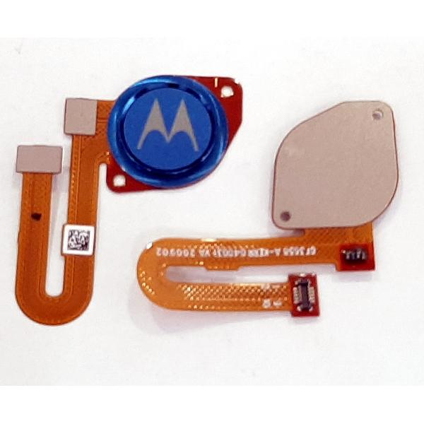 Flex boton home azul claro para Motorola Moto G9 Play calidad premium