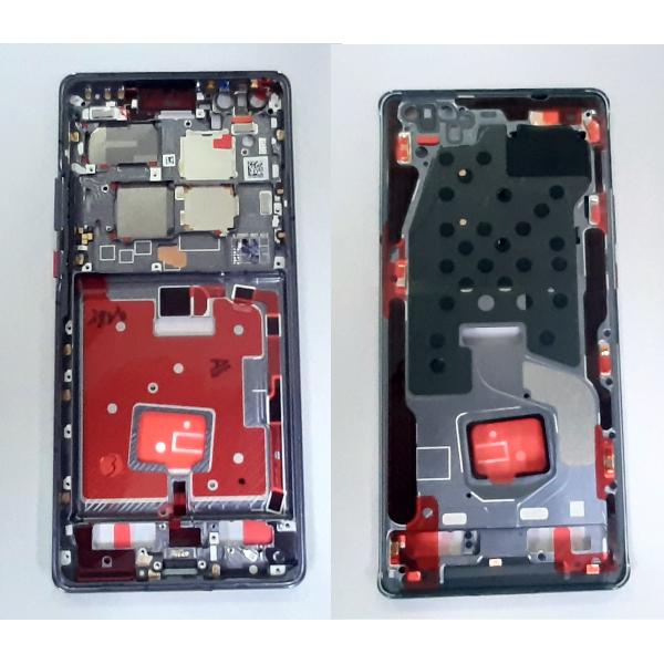 Carcasa central o marco negro para Huawei Mate 40 Pro NOH-AN00 NOH-NX9 calidad premium