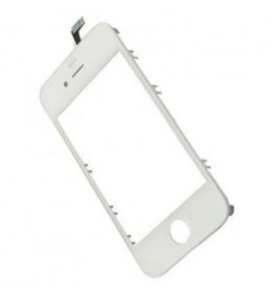 iPhone 4S Cristal + Digitalizador blanco + Marco