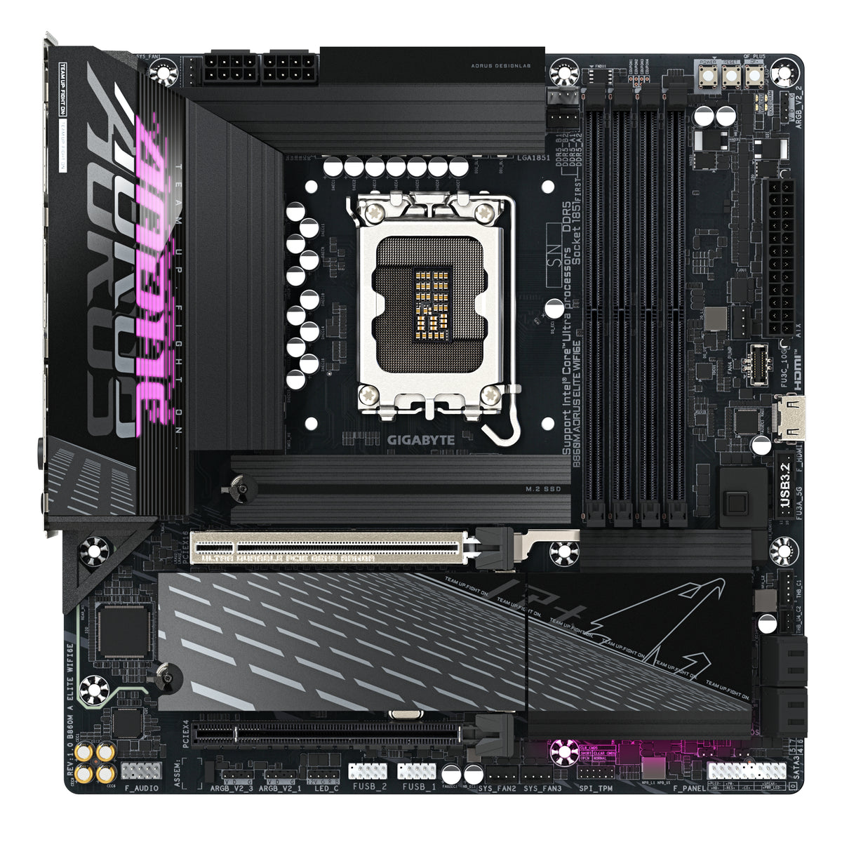 Placa base Gigabyte b860m aorus elite wifi6e mATX · 4x DDR5 · lga1851